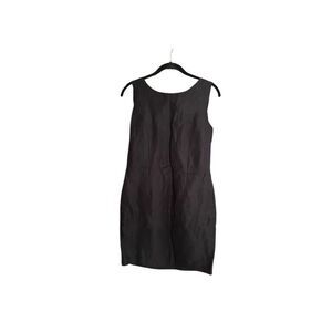 Lands end, vintage, women’s sleeveless black linen blend dress size 10